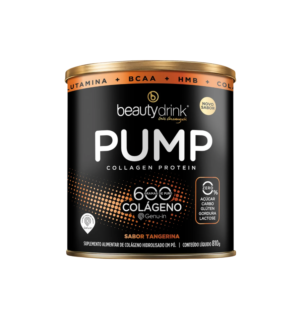PUMP Collagen Protein Tangerina 810g - Novo Sabor