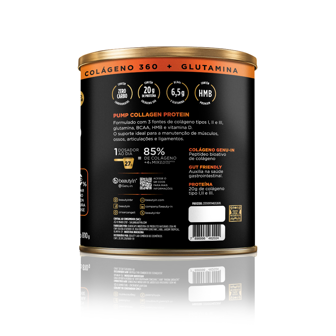PUMP Collagen Protein Tangerina 810g - Novo Sabor