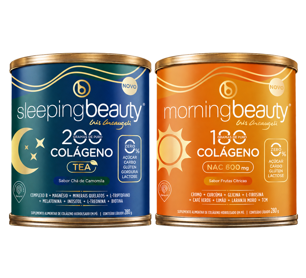 
Kit Rotina Dia e Noite | MorningBeauty® + SleepingBeauty® Tea